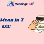 GNG Mean in Text: