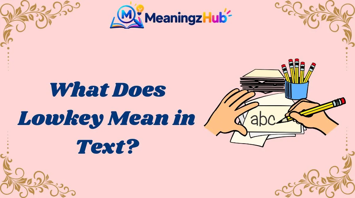What Does Lowkey Mean in Text?