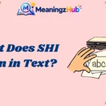 What Does SHI Mean in Text?